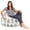 White, variant on Posh Creations Bean Bag Chair, Kids, 2.25 ft, Canvas Birds on White