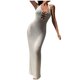 thumbnail image 2 of Trajes de baño de una pieza para mujer, color sólido, cuello en V, manga larga, bikini informal, traje de baño playero, traje de baño para mujer, trajes de baño para mujer, moda playera para mujer, 2 of 5