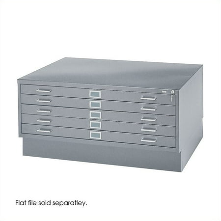 Safco Closed Low Base For 4986 And 4996 Flat File Cabinets In Gray Walmart Canada