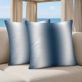 thumbnail image 5 of 26x26 Pillow Covers Set of 2, Ombre Dark Blue Square Throw Pillow Covers for Couch/Sofa/Living Room, Gradient White Abstract Minimalist Stripe Decorative Soft Pillowcases for Couch Throw Pillows, 5 of 9