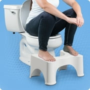 Squatty Potty 9 in Plastic Toilet Stool, White