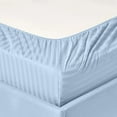 thumbnail image 2 of 1200 Thread Count 100% Cotton Stripe Sheet Set (California King, Blue), 2 of 4