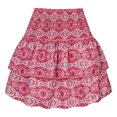 thumbnail image 4 of Skirts for Women Skirt Half-Length Womens Pleated Flowy Print Floral Fashion Short Skirt Spring Summer Everyday Wardrobe Hot Pink L, 4 of 5