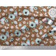 thumbnail image 3 of Soimoi Poly Georgette Fabric Robin,Butterfly & Anemone Floral Printed Craft Fabric by The Yard 52 Inch Wide, 3 of 3
