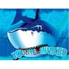 Creative Converting Shark Splash - Invitation, Gatefold - Case of 48