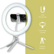 Vivitar 12 Full Color 3D Ring Light with Tripod and Adjustable Ball Head, Black
