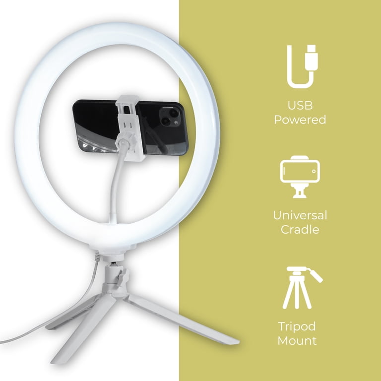 12-Inch Full Color Ring Light with Tabletop Tripod photo 8
