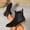 Black, variant on OKBOP Women's Chelsea Boots Elastic Gusset Pull-On Block Heel Round Toe Black Stylish Women's Boots Sizes 36