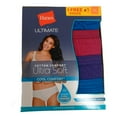 thumbnail image 3 of Hanes Ultim Comf Cotton Women 43K5FA Hi Cut Panties 5-Pack Assorted Colors, 3 of 6
