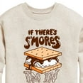 thumbnail image 3 of Instant Message - If There's S'mores, I'm In - Toddler & Youth Crewneck Fleece Sweatshirt, 3 of 6