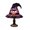 Purple, variant on OIUR Witch Hat Lamp Stained Resin Gothic Wizard Hat LED Night Light Spooky Small Table Lamp for Indoor Bedroom Halloween Decor