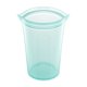 thumbnail image 1 of Bolsas de almacenamiento de alimentos reutilizables con cierre en la parte superior, taza grande de silicona verde azulado, 1 of 7