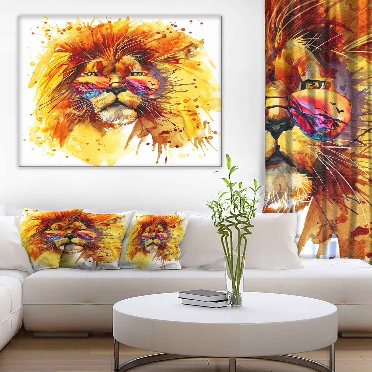 Impression sur toile « The King Watching » Design Art