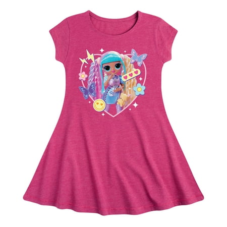 

LOL OMG! Fashion Dolls - Candylicious Butterflies & Hearts - Toddler & Youth Girls Fit & Flare Dress