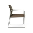 thumbnail image 4 of Fauteuil d'Appoint pour Réception et Salle d'Attente Gansett / Acier Argenté / Brun / Brun, 4 of 5
