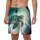 thumbnail image 1 of Fotbe Watercolor Turtle5 Traje de Baño para Hombre – Shorts de Natación de Secado Rápido con Forro y Bolsillos-Large, 1 of 6