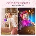 thumbnail image 3 of MINKUROW Kids Karaoke Microphone Toys for Birthday Gifts 4 5 6 7 8 9 10 11 12 Years Old Kids Christmas Party Ideas Gift for Boy and Girls Wireless Karaoke Machine Voice Changer Toy Microphone(Pink), 3 of 7