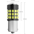 thumbnail image 6 of Alla Lighting 39-SMD High Power 2835 Chipsets Super Bright 7507 12496 BAU15S 1156PY PY21W White LED Bulbs Lamps Replacement for Turn signal Blinker Light (White), 6 of 7
