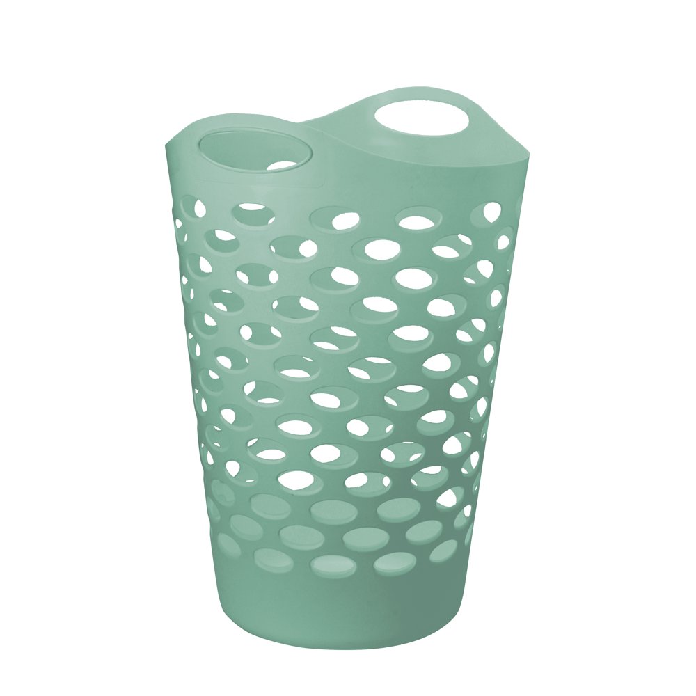 Mainstays Flexible Mint Laundry Hamper, 26"