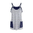 thumbnail image 6 of vigerkar Womens Tennis Athletic Dress Mini Romper Dress with Built in Shorts Summer Vacation Outfits Dark Blue, XL, 6 of 9
