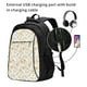 thumbnail image 2 of Easygdp Floral1 Mochila para Laptop de Viaje con Puerto USB, Mochila para Laptop con Puerto de Carga USB para Mujeres y Hombres, 2 of 7