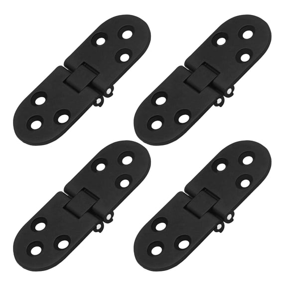 4Pcs Butler Tray Hinge Black, Heavy Duty Folding Flip Top Hinge