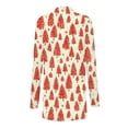 thumbnail image 3 of Mifsaly Christmas Cardigan for Women Merry and Bright Xmas Trees Open Front Cardigans Long Sleeve Lightweight Flowy Outerwear Vacation Blouse 2025 Festival Party Outfits, 3 of 6