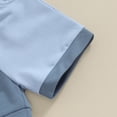 thumbnail image 6 of Bagilaanoe 2pcs Toddler Baby Boy Girl Shorts Set Short Sleeve Contrast Color T Shirt Tops + Shorts 6M 12M 18M 24M 3T Kids Casual Summer Clothes, 6 of 7
