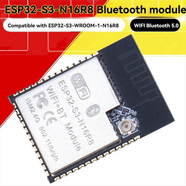5pcs ESP32-S3-N16R8 Wireless Module ESP32-S3-WROOM-1 Dual-Core WiFi+Bluetooth5.0 Module for IoT Wireless Applications