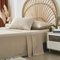 thumbnail image 6 of Davulos King Size Comforter Set 7-Piece Bed Set for All Seasons Khaki Bed in a Bag with Comforter, Sheets, Pillowcases & Shams, 6 of 7