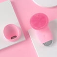 thumbnail image 2 of Cepillo de limpieza facial, instrumento de limpieza facial magnético/recargable/silicona, mini instrumento de lavado facial eléctrico para mujeres para fregado profundo, exfoliación suave y, 2 of 5