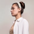 thumbnail image 5 of Solid Wide Headbands Non-slip Fashion Light Khaki Hair Hoop 0.35inch Wide for Girl Women, 5 of 6