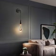 thumbnail image 2 of Creative Teardrop-Shaped Wall Lamp, Single-Head Aluminum Wall Pendant Light with Drop-Shaped Crystal Lampshade, LED Wall SconcesBlack 3000k, 2 of 4
