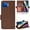 Brown, variant on Allytechgroup Flip Wallet for Moto G Play 2025 Case,Moto G Power 5G 2025 Case, PU Leather Slim Fit Shell Cards Holder Kickstand Shockproof Anti-Scratch Corner Protective Wallet Case, Red