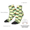 thumbnail image 4 of Uemuo Turtle On Skateboard Printed Crew Socks, Moisture-Wicking Socks, Athletic Socks for Men Breathable Cushion Socks Casual Sport Socks for Running Traveling, 4 of 6