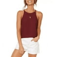 thumbnail image 1 of MesaSe Racerback Tank Tops for women Halter Casual Sleeveless Solid color Summer Tops, 1 of 6