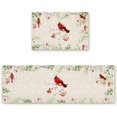 thumbnail image 1 of Kitchen Rug Sets 2 Piece Christmas Red Cardinal Bird Non Slip Anti Fatigue Floor Mats Winter Tree Snowflake Comfort Soft Absorb Cushioned Standing Doormat Runner Rugs (15.7x23.6+15.7x47.2 inch), 1 of 8