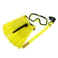thumbnail image 6 of GOOHOCHY 1 Set Youth Snorkeling Gear With Dry Snorkel Anti-Fog Swim Goggles And Floating Flippers Set Snorkel Swimming Fins For Kids Diving Training Beach Activities Size 25-30, 6 of 8