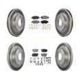 thumbnail image 1 of Transit Auto Front Rear Coated Disc Brake Rotors and Ceramic Pads Kit for Car Honda Civic KGT-100885, 1 of 11