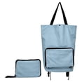 thumbnail image 2 of Clearance Under $6.19Foldable Grocery Cart Bag, Rolling Shopping Tote with Smooth Wheels, Heavy Duty Collapsible Laundry Trolley for Market Trips and Travel, 2 of 4
