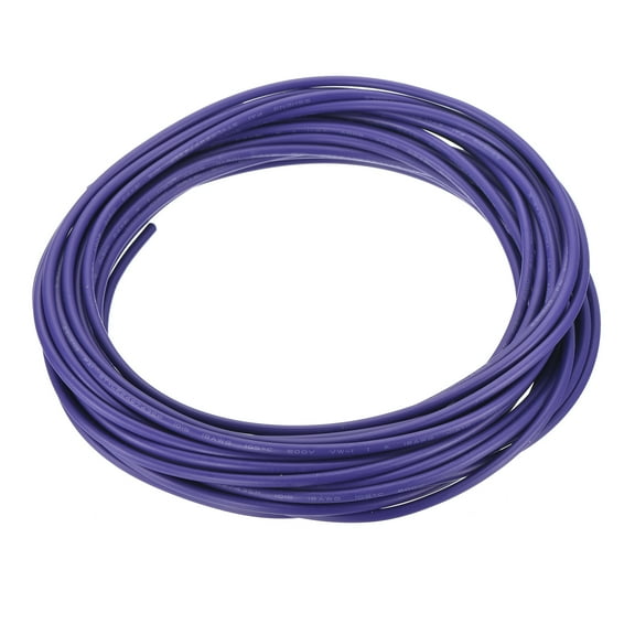 18AWG Wire 18 Gauge Stranded Wire Hookup Wire, UL1015 Tinned Copper Wire 7.5m/25ft Purple
