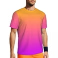 thumbnail image 2 of T Shirt For Men Gym T-Shirt For Men Watercolor Sunset T-Shirts Popular Gradient Ombre Summer Tees O, 2 of 7