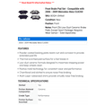 thumbnail image 2 of Front Brake Pad Set - Compatible with 2006 - 2009 Mercedes-Benz CLK350 2007 2008, 2 of 2