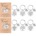 thumbnail image 1 of 6 Sets Thank You Keychain Appreciation Gift with Card Make a Difference Keychain Graduation Gift for Nurse Teacher, 1 of 8