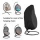 thumbnail image 4 of Double Cubierta impermeable para silla colgante tipo huevo para exteriores, Patio, jardín, Patio, columpio de mimbre, Protector a prueba de polvo, 4 of 5