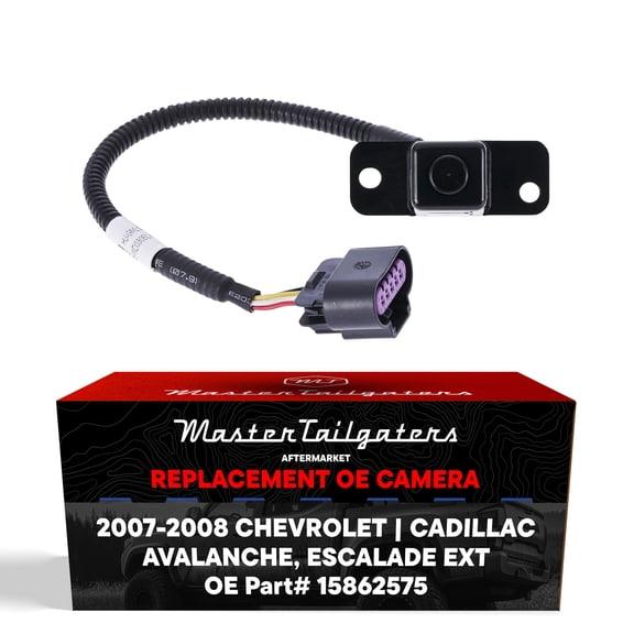 Master Tailgaters Replacement for Chevrolet Avalanche / Cadillac Escalade EXT (2007-2008) Backup Camera OE Part # 15862575