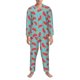 thumbnail image 3 of Balery Watermelon Pijama para Hombre de Dos Piezas con Manga Larga, Conjunto de Dormir y Descanso Suave con Bolsillos-X-Large, 3 of 7
