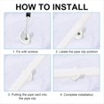 thumbnail image 3 of 150 Piezas de Abrazaderas para Tuberías PEX de 1/2 Pulgada y 3/4 Pulgada con Gancho en U, Abrazaderas PEX, Soporte para Tuberías de Agua de PVC, Clips para Colgadores PEX, 3 of 7