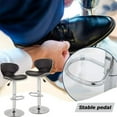 thumbnail image 4 of Bar Stools Counter Height Adjustable Bar Chairs With Back Barstools Set of 2 PU Leather Swivel Bar Stool Kitchen Counter Stools Dining Chairs, 4 of 7
