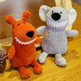 thumbnail image 2 of Smiling Big Tooth Plush Toy Children's Comfort Doll, 2 of 9
